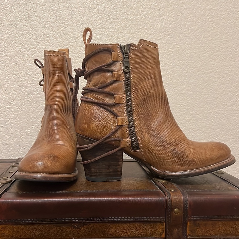 Bed Stu Brown Ankle Boots
